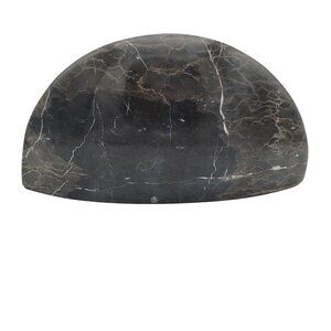 Solid Marble Half Moon Shelf or Bookend